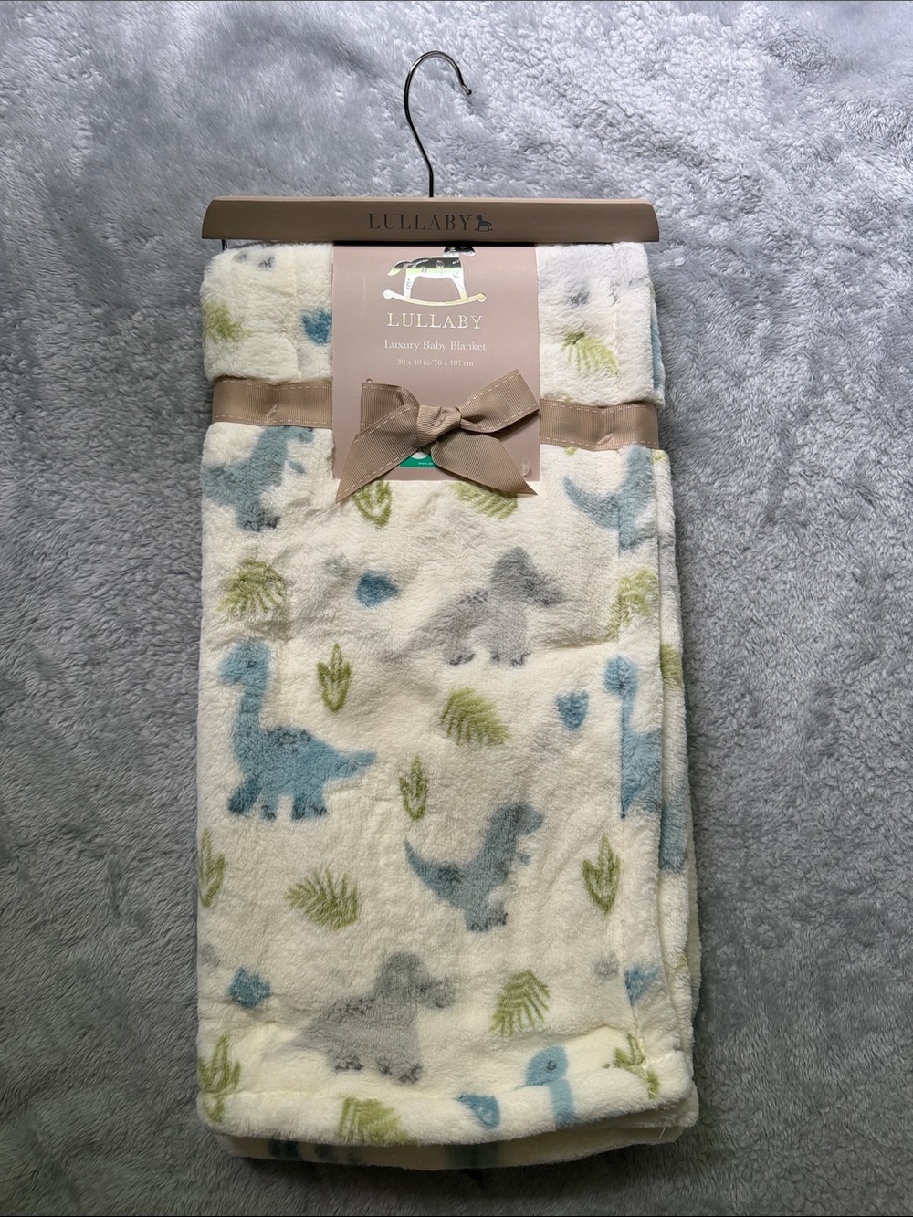 Lullaby Luxury Baby Blanket in Dinosaur Pattern